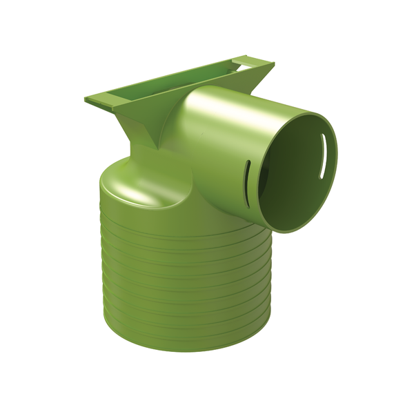 Luftdonsadapter AE34C 125mm 90°