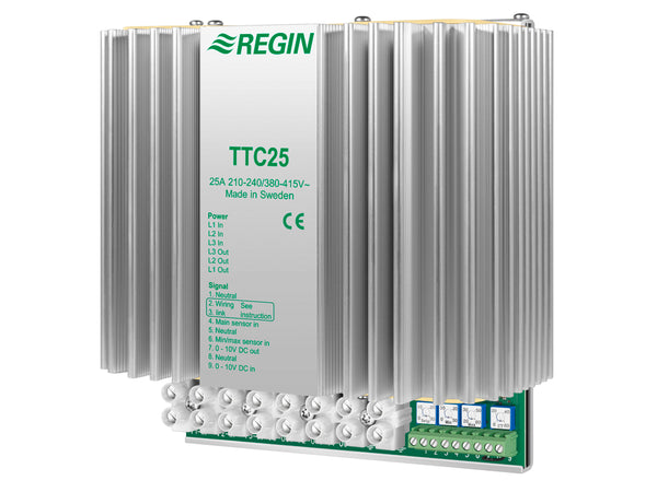 Elvärmeregulator TTC 25 Regin DIN-skena