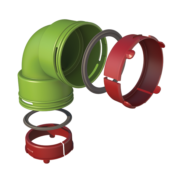 Böj 90° AE34C komplett