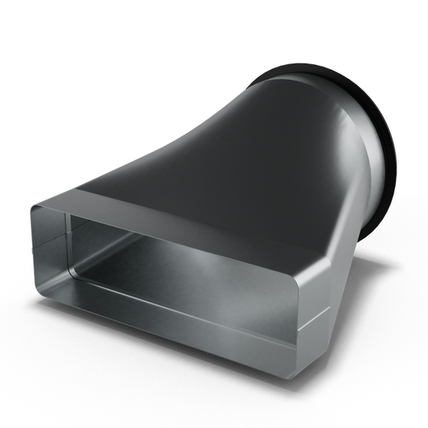 Quattroflex 250x80 Övergång till cirkulärt 160